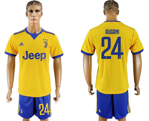 Juventus #24 Rugani Away Soccer Club Jersey - Click Image to Close
